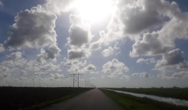 Wasserdeich von den Florida Everglades
