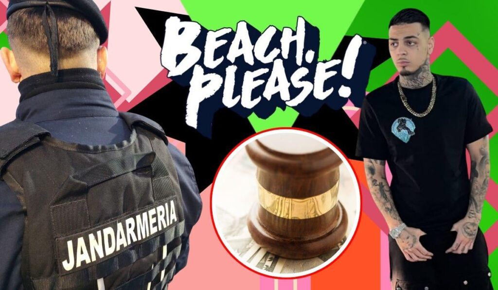 Trapper Albert Nbn, eine Geldstrafe, die dreimal mit einer Geldstrafe bestraft wurde, nachdem sie Rumänien auf der Strandbühne geschworen hatten, bitte!