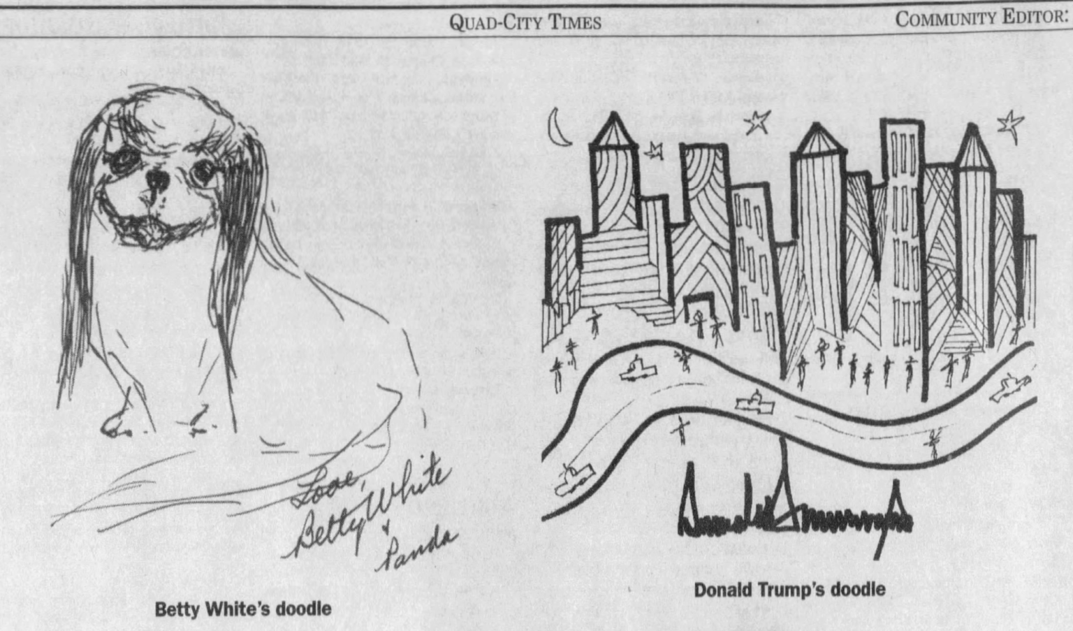 Trump im WSJ -Artikel bestreitet seinen Brief an Epstein und sagt, er "nie ein Bild in meinem Leben geschrieben". 2004 belegte er in einer Promi -Kunstauktion den zweiten Platz.