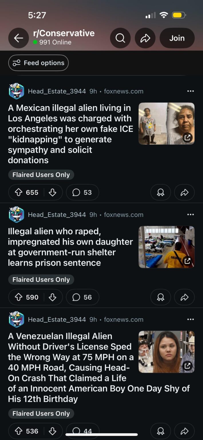R Konservative sperrt alle Epstein -Diskussionen zu einem stark modifizierten Thread und überfluten das U -Boot mit „Nachrichten“ über illegale Außerirdische.