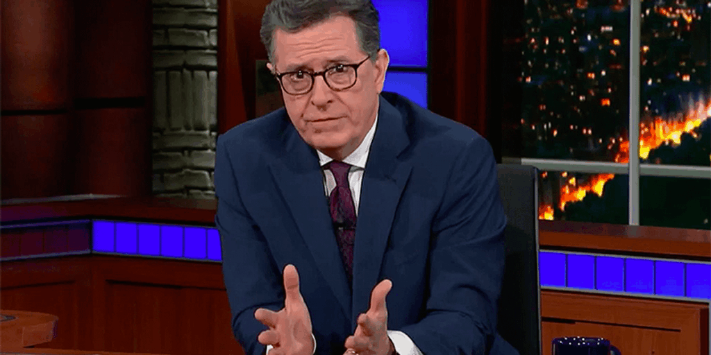 »Ich liebe es, dass Colbert entlassen wurde: 'Trump Cheers zeigen Stornierungen inmitten von CBS' Bestechung ''