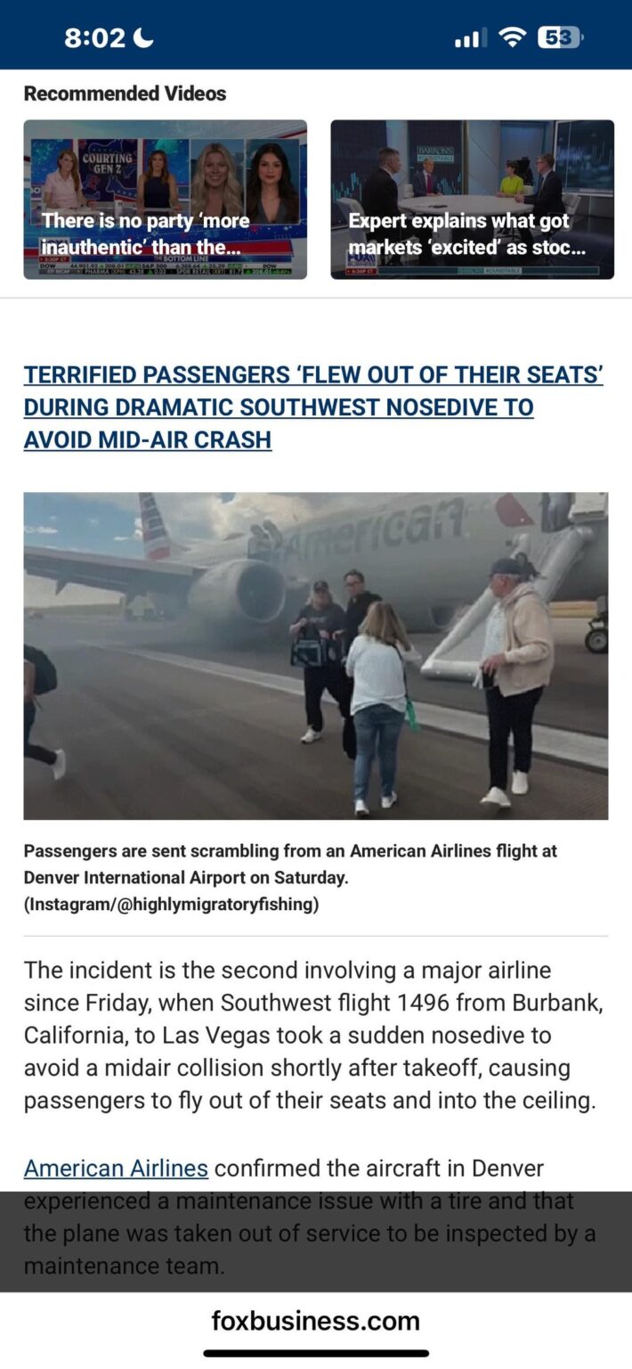 Jede Woche ist in den USA in Flugzeugen etwas schief gelaufen. Ist fliegen sogar sicher?
