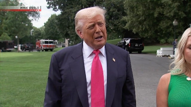 Trump fordert Putin erneut auf, sich auf Waffenstillstand zuzustimmen, die Zölle, Sanktionen zu bedrohen