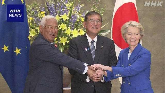 Japan, EU vereinbart sich auf die Zusammenarbeit in der Verteidigung, wirtschaftliche Sicherheit