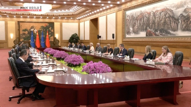 Die EU stimmt China in der Wirtschaftlichkeit, dem Klima zu, beschwert sich jedoch über die Ukraine -Frage