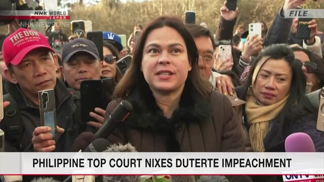 Der Oberste Gerichtshof des Philippinen wirft die Amtsenthebung von Vizepräsident Duterte aus