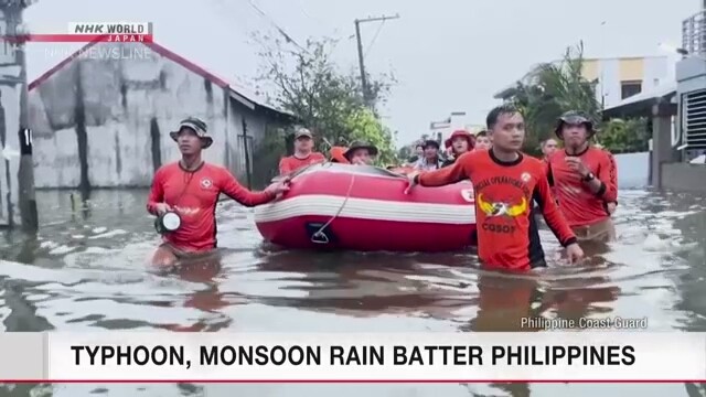 Taifun-Co-Mai, Monsun Regen Pfund Philippinen