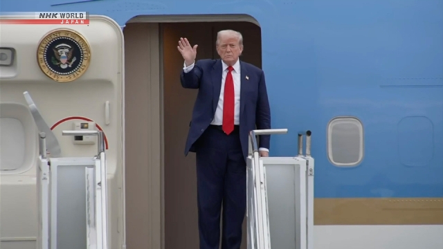Trump kommt in Schottland für Gespräche mit Großbritannien, EU -Führern an