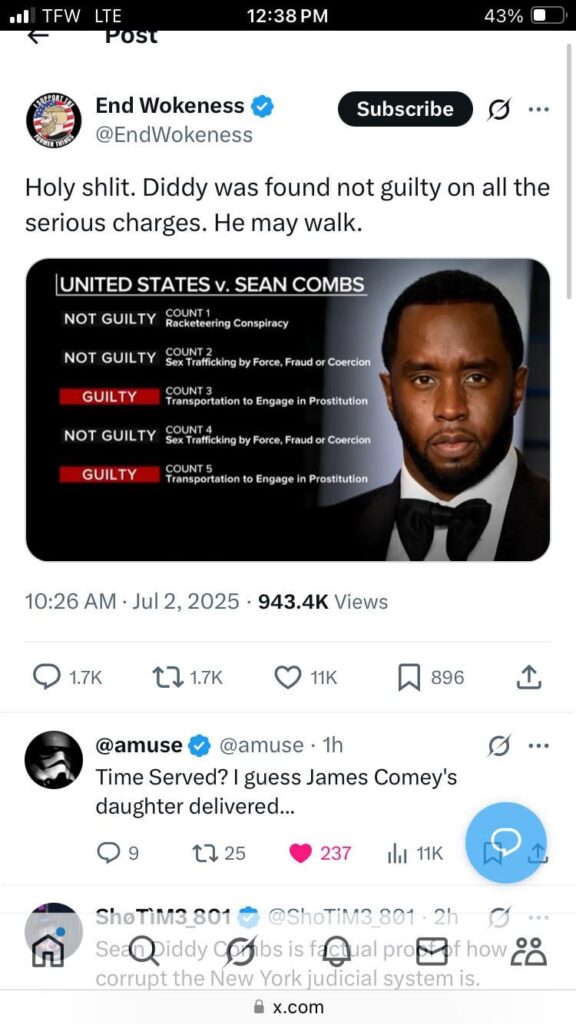 Es gibt einen Grund, warum sie diesen Test nicht im Fernsehen ausgestrahlt haben. Sie verteidigten die Opfer nicht, indem sie den Prozess nicht ausstrahlen. Sie verteidigen alle Menschen, die Diddy mit dem Deadman -Switch, den er aktivieren wird, DIDDY in den Griff hat, wenn er wegen schwerwiegender Anklage für schuldig befunden wird. Es gibt einen Grund, warum sie diesen Test nicht im Fernsehen ausgestrahlt haben. Sie verteidigten die Opfer nicht, indem sie den Prozess nicht ausstrahlen. Sie verteidigen alle Menschen, die Diddy mit dem Deadman -Switch, den er aktivieren wird, DIDDY in den Griff hat, wenn er wegen schwerwiegender Anklage für schuldig befunden wird.