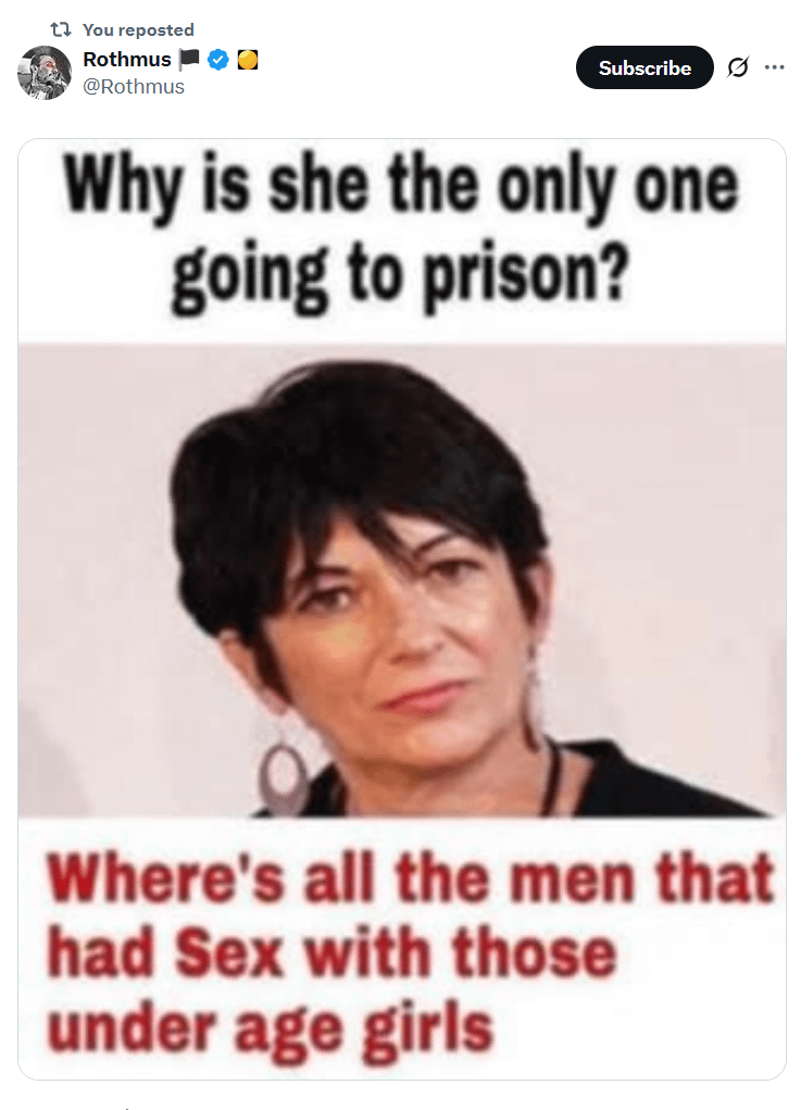 "Warum geht Ghislaine Maxwell der einzige ins Gefängnis?" Ist sie wirklich? Hat Jeffrey Epstein sich getötet?