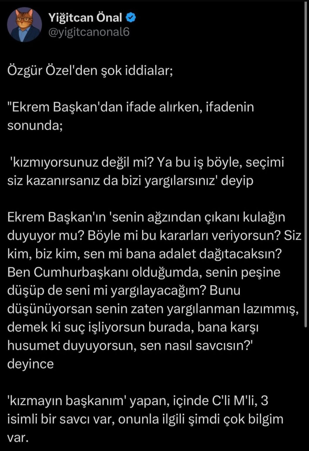 Özgür Özels Vorwürfe in Live Sendung nach dem Treffen mit İmamoğlu