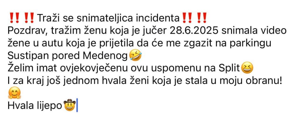 Reddit mach deine. Ich suche einen "Vorfall" -Kameramann in Split