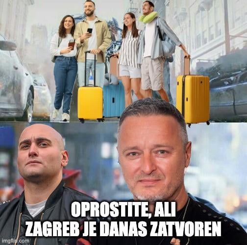 Nein, weder nach innen noch nach außen, morgen wurde abgesagt
