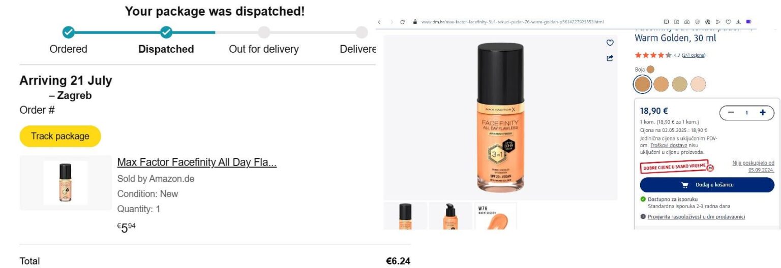 Preise Amazon gegen Inland Ducani Preise Amazon gegen Inland Ducani