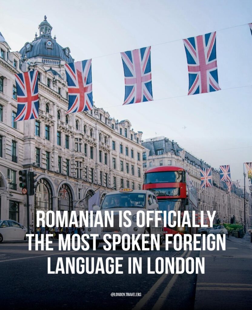 Die rumänische Sprache ist zur am meisten gesprochenen Fremdsprache in London geworden
