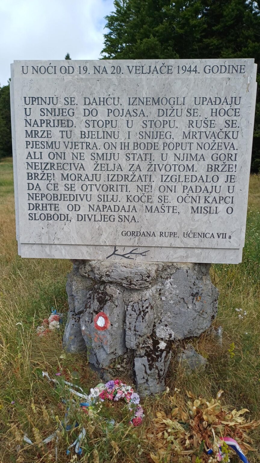 Matic Poljana - Denkmal "26 gefrorene Partisanen"