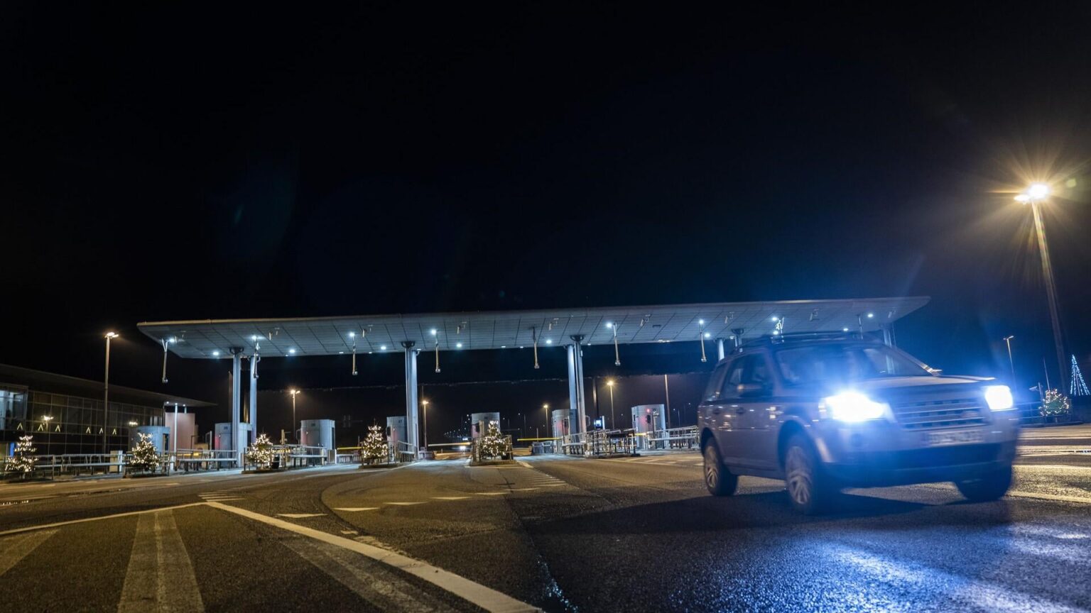 Die Øresund -Brücke konnte während während der KOSTENLOS gekreuzt werden [Nets/betalingskort-]Absturz [i modsætning til Storebælt]