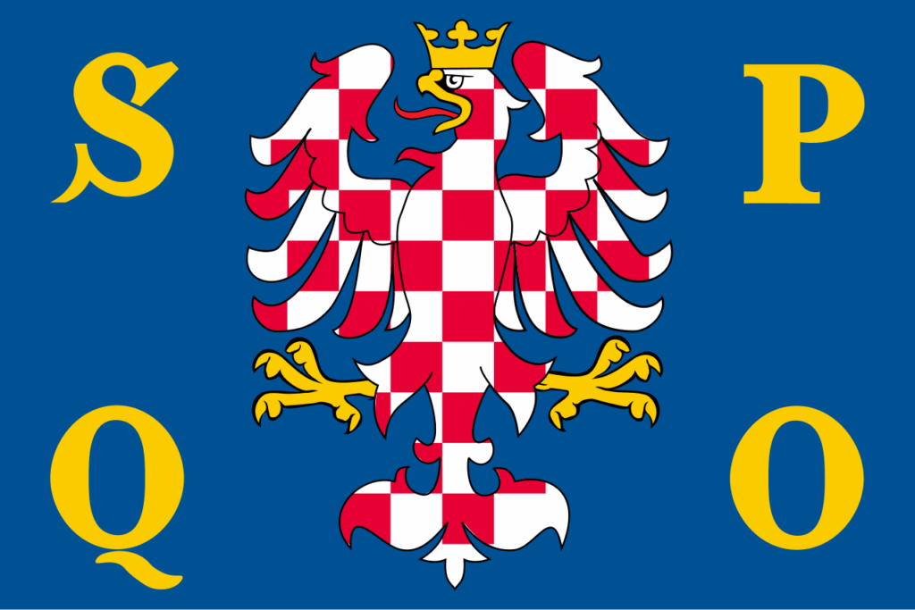 Sollte der Senat nicht in Olomouc wohnen? Er hat eine Flagge.