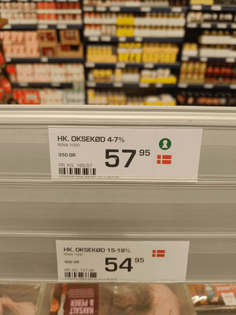Gehacktes Rindfleisch zu CEO-freundlichen Preisen