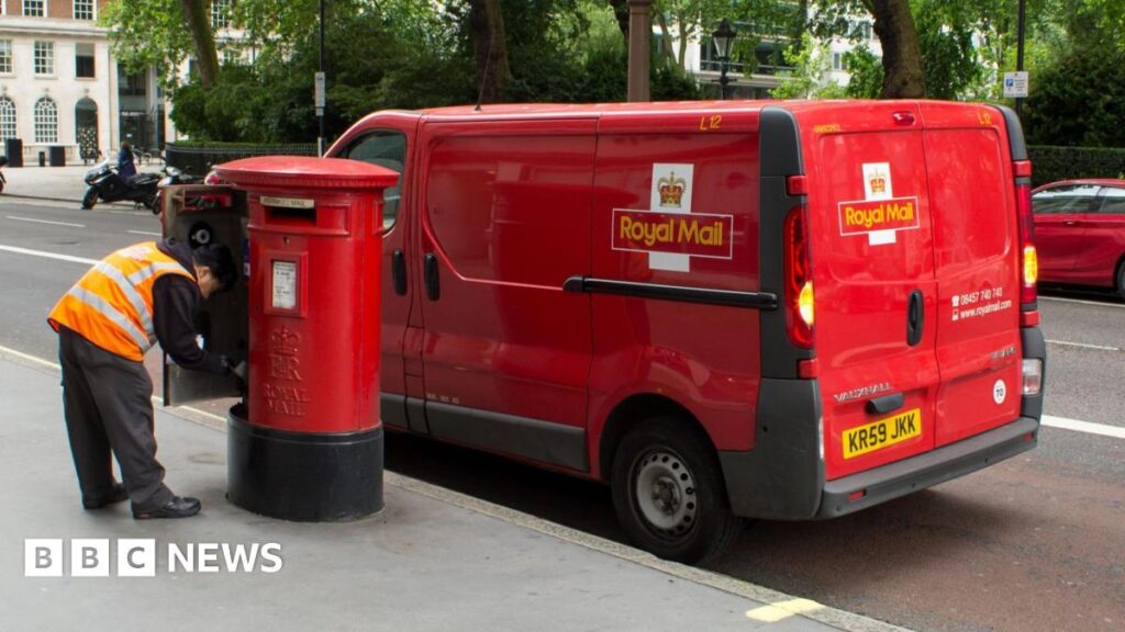 Royal Mail, die samstags in der zweiten Klasse verabreicht wurde
