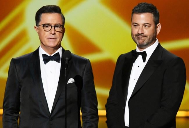 Jimmy Kimmel unterstützt Stephen Colbert inmitten einer späten Show -Stornierung: "F - K You CBS und alle Ihre Sheldons"