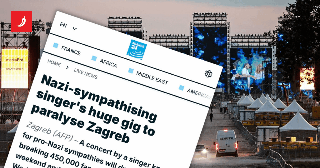 Französische Medien: Der Konzertname des Sympathisants lähmt Zagreb
