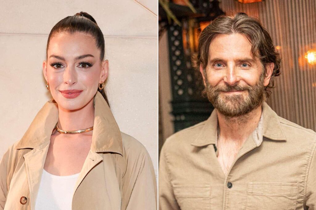 Bradley Cooper sagt, er und Anne Hathaway wurden zunächst durch ihre Kinder Freunde: "Tanzpartys mit Kindern in meiner Küche".