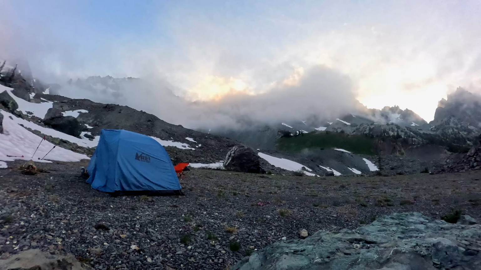 Camping unter der Täuschung des Mount