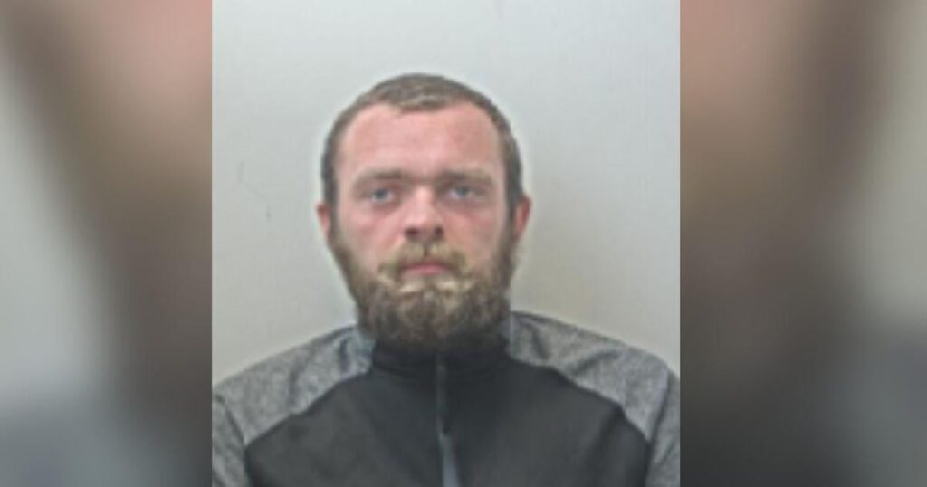 Mann, der aus jedem Island, Koop, Stiefeln, Morrisons und Sparern in Blackpool verboten ist
