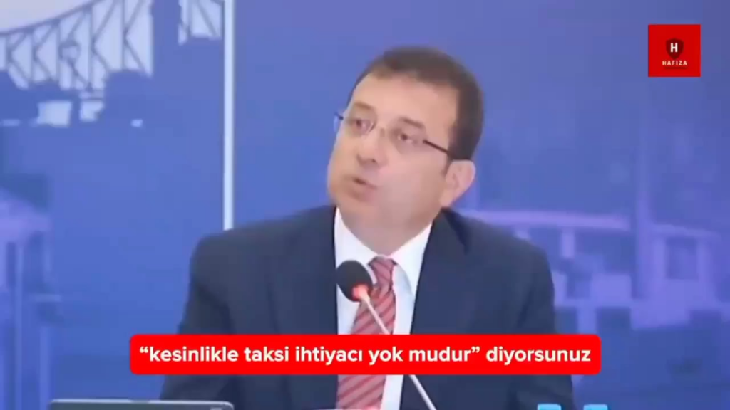 Der Vertreter des Verkehrsministeriums gibt zu, dass die Notwendigkeit eines Taxi von Istanbul seit 19 Jahren nicht mehr gemessen wurde. (29. Juli 2021)