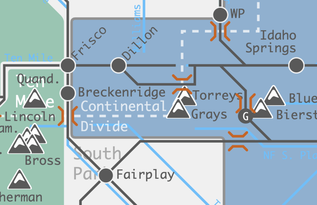 [OC] Eine interaktive Karte im U-Bahnstil der Colorado Rockies