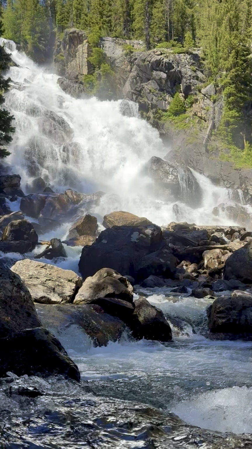 Heute bei Hidden Falls in Wyoming hat es für mich getan