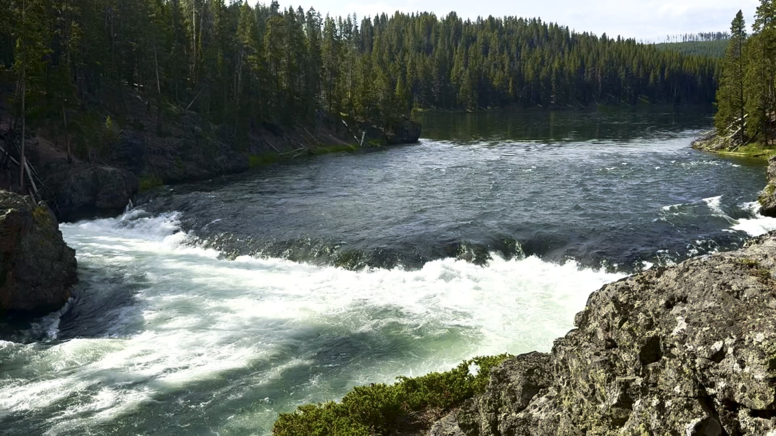 Gestrige Skala und Kraft des Yellowstone River