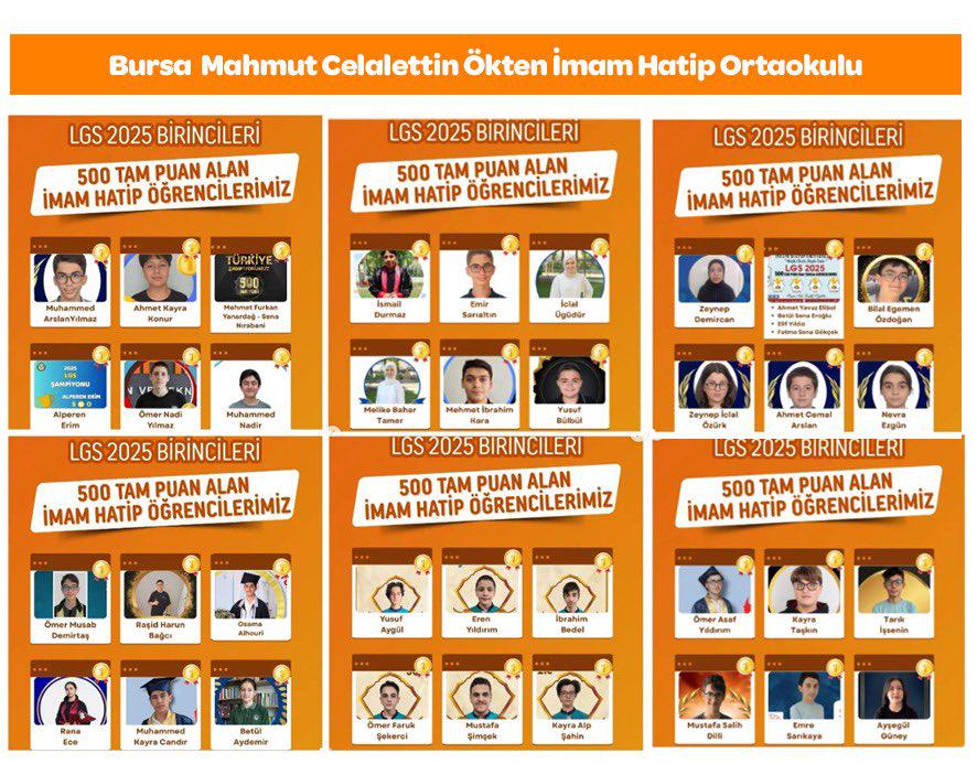 Bursa Mahmut Celalettin Ökten Imam Hatip Secondary School 36 Schülern schienen 500 volle Punkte zu erhalten! Gute Partei Turhan Çömez, die das Problem auf der Tagesordnung nahm, sagte: "Erklären Sie das".