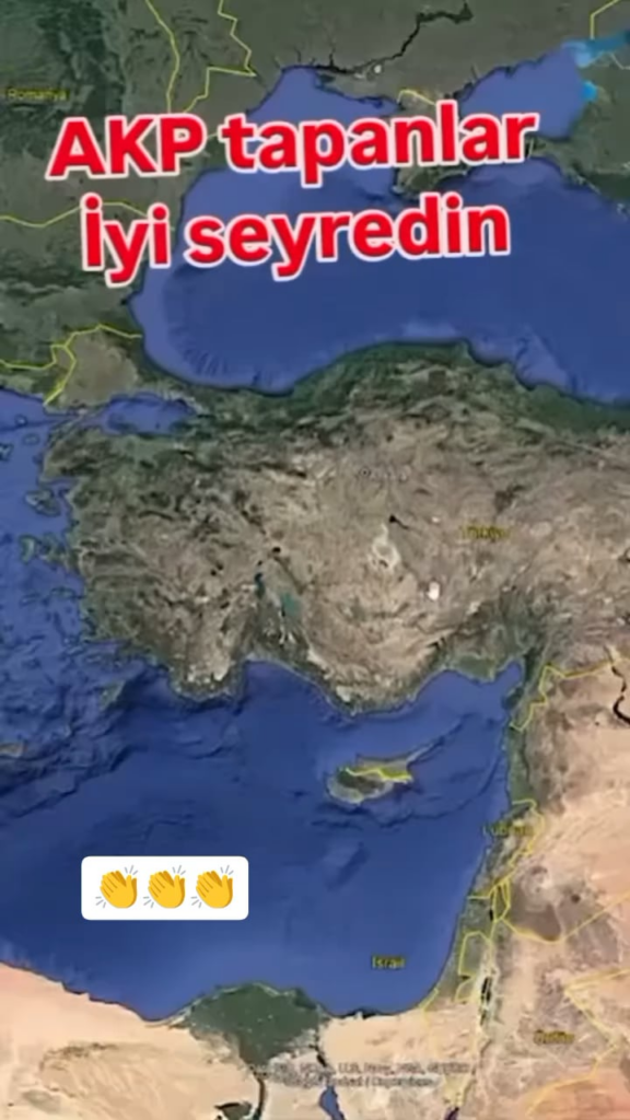 Ein Benutzer hat ein Video gedreht, das die Verbindung von Waldbränden mit AKP und Hotels erklärt.