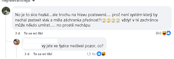 Ja, warum hält der Zug nicht einfach an!