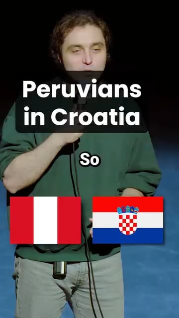 Peruaner in Kroatien (Stand-up-Komiker Dragos)