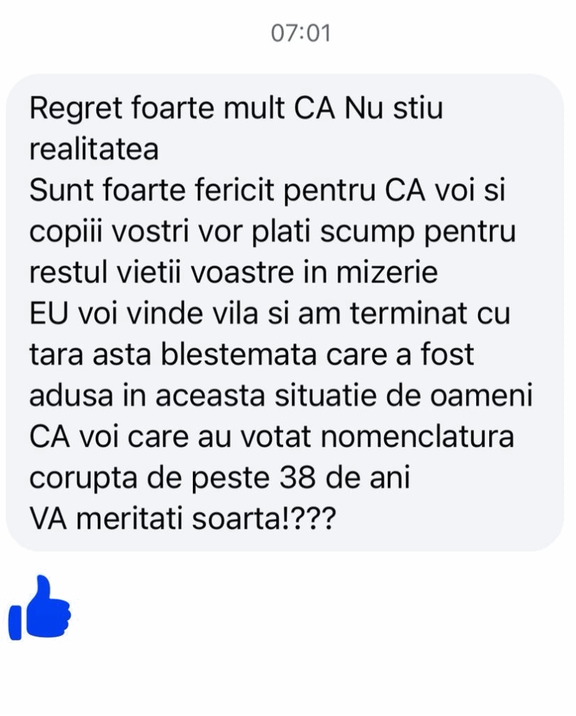 Nachricht an meine Eltern von einem souveränen "Familienfreund" ...