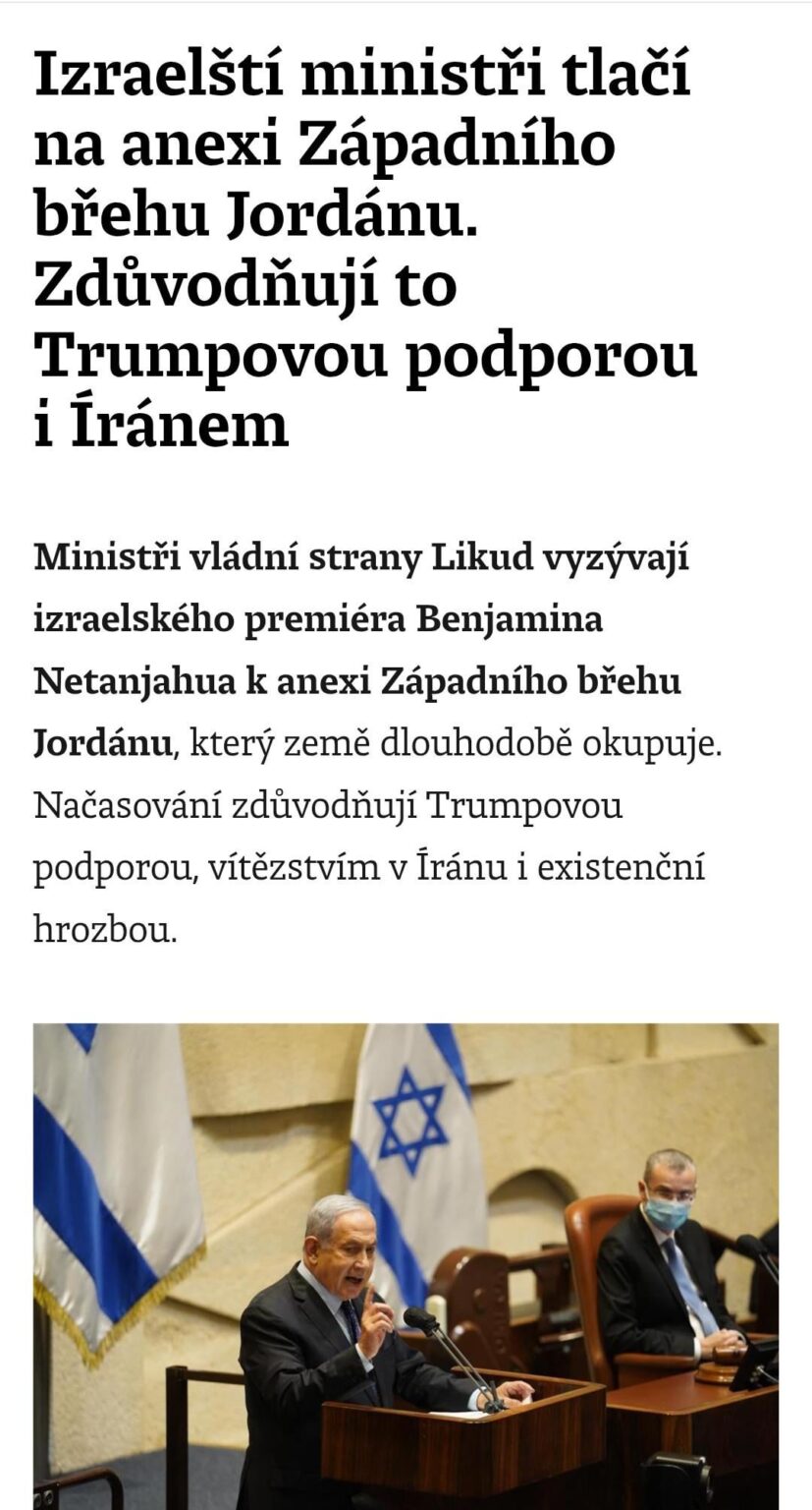Israelische Minister drängen eine Annexion des illegal besetzten Westjordanlandes. Sie rechtfertigen dies durch Trumps Unterstützung. Solche Russen im Nahen Osten, Krim in hellblau