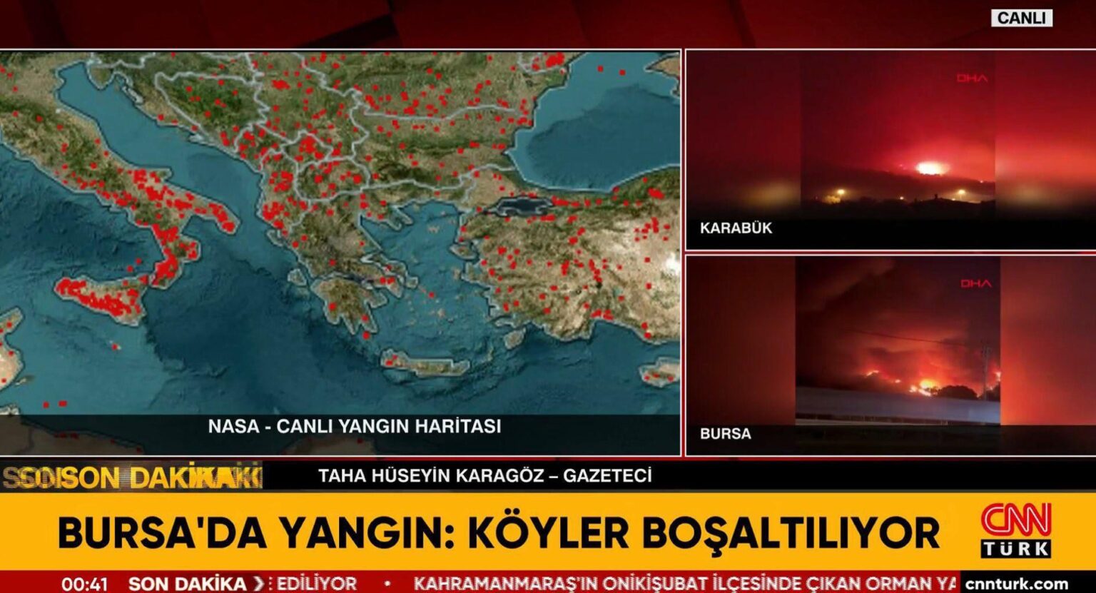 CNN Türk, während er versuchte, zu implizieren, dass „Es gibt Feuer auf der ganzen Welt“ Nasas Hitzekarte als „Live Fire Map“ gab dem Bildschirm! CNN Türk, während er versuchte, zu implizieren, dass "Es gibt Feuer auf der ganzen Welt" Nasas Hitzekarte als "Live Fire Map" gab dem Bildschirm!