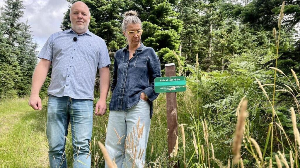 Marianne und Kenneth bleiben vom örtlichen Wald fern: Zeichen schaffen Zweifel an den Zugang der Dänen zur Natur – der Außenrat fordert die Gemeinden auf, mehr zu tun, um die illegalen Zeichen und Hindernisse zum Leben zu erwecken. Marianne und Kenneth bleiben vom örtlichen Wald fern: Zeichen schaffen Zweifel an den Zugang der Dänen zur Natur - der Außenrat fordert die Gemeinden auf, mehr zu tun, um die illegalen Zeichen und Hindernisse zum Leben zu erwecken.