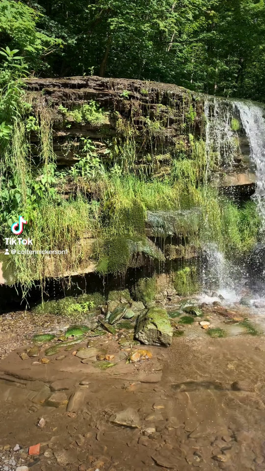 Angeln in den Wasserfällen