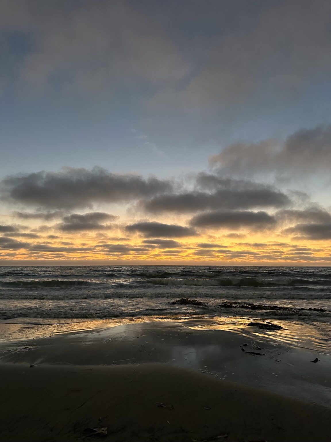 Sonnenuntergang am Meer.
