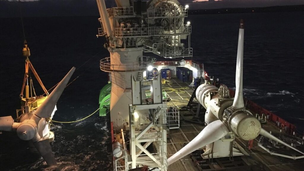 Unterwasserturbine, die sich 6 Jahre vor Schottlands Küste dreht, ist ein Durchbruch für die Flutenergie