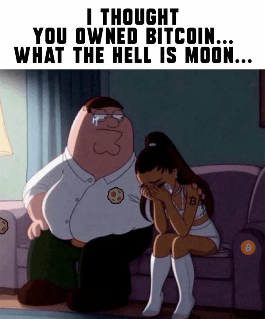 Ich dachte du gehörst BTC ... Was zum Teufel ist Mond ....