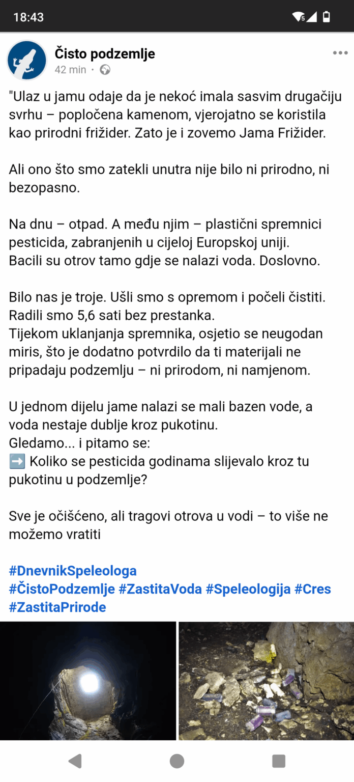 Verschmutzung der Kühlgrube