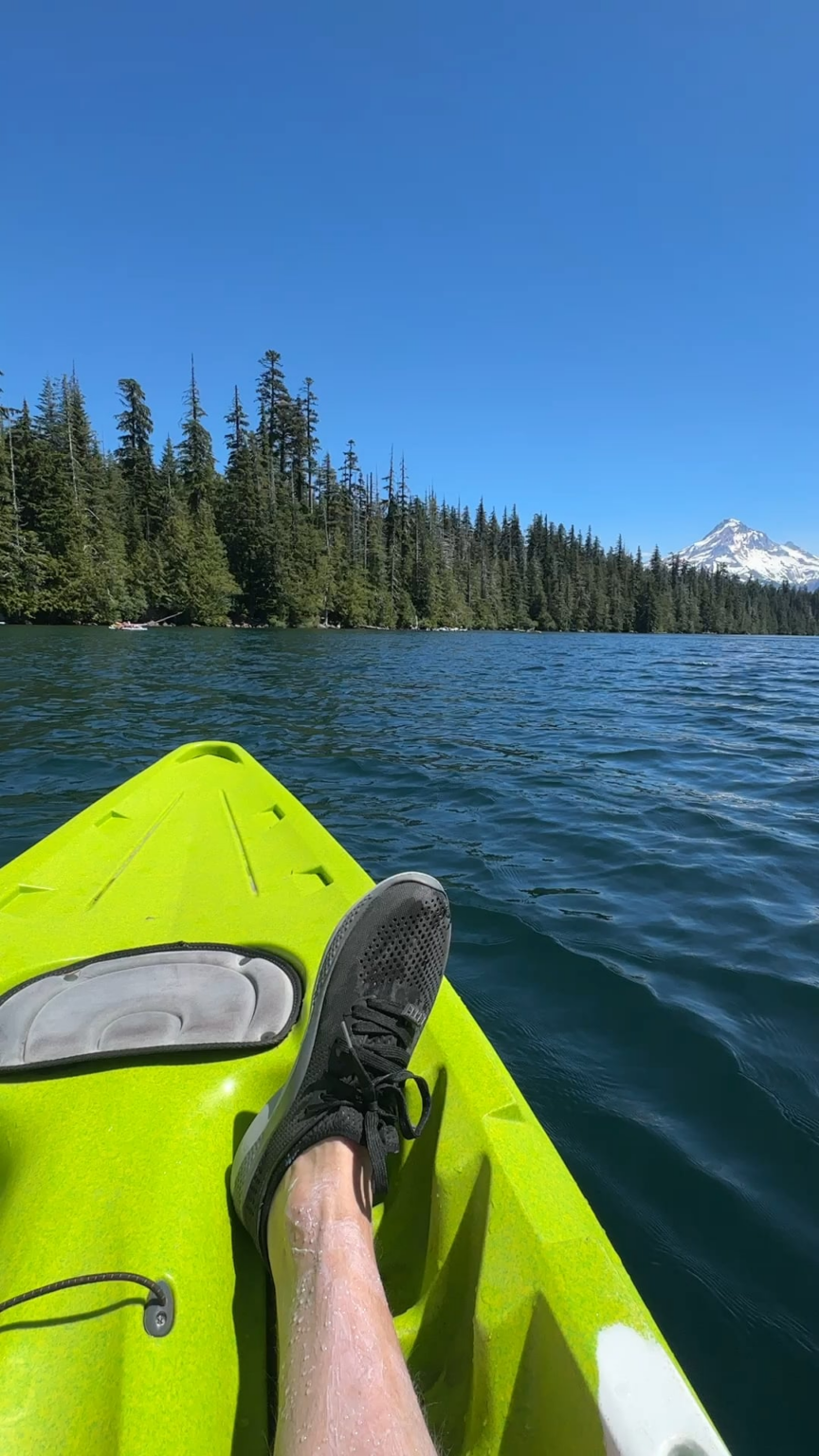 Kajakfahren verlorener See, Oregon