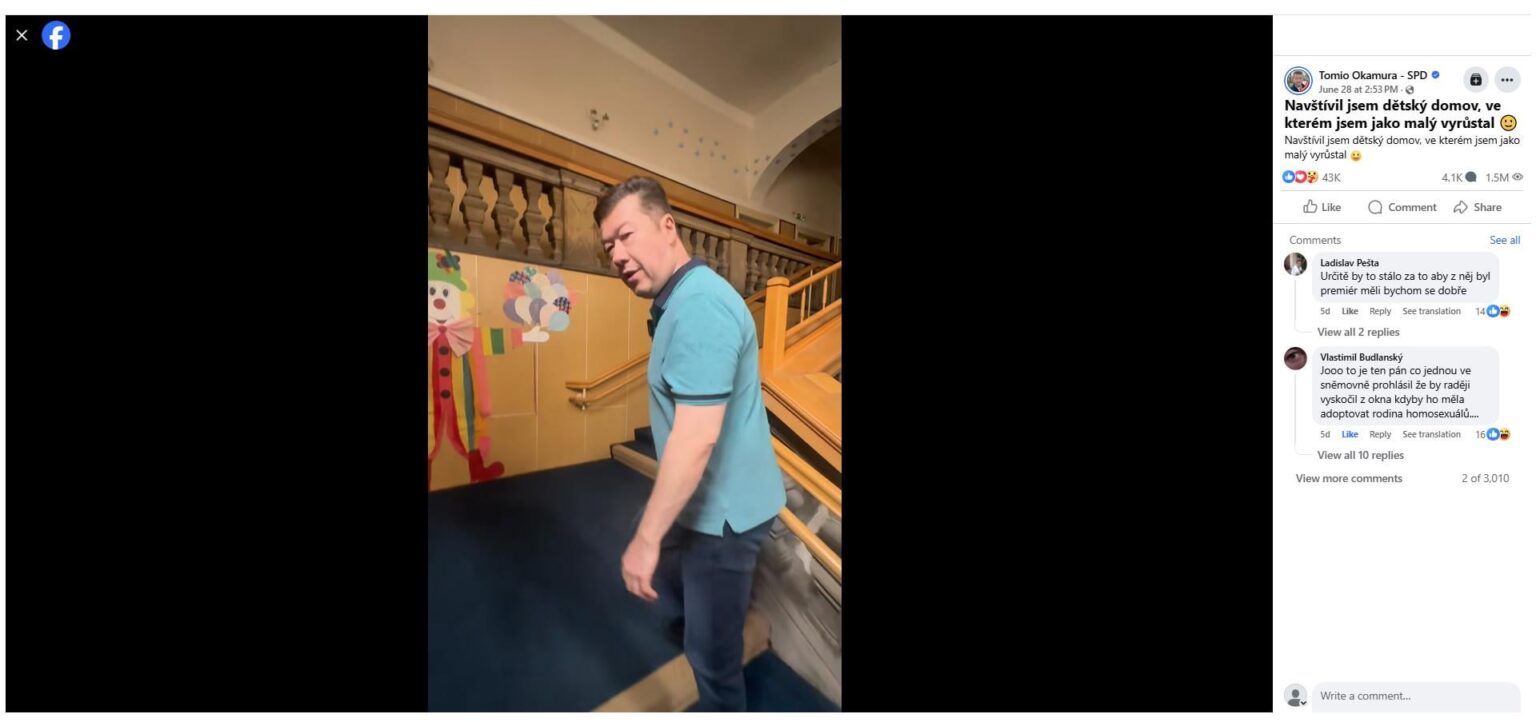 Return Idio ... Tomia (zu DD Mašťov): "Sie haben mich gemobbt ... deshalb habe ich innerhalb von 14 Jahren gepinkelt und bis 22 gestammelt ..." Es erklärt genug, aber er entschuldigt sich nicht.