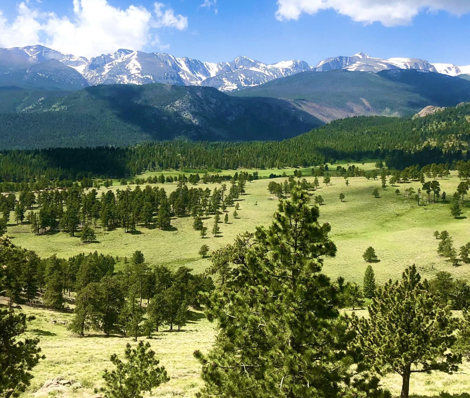 Rocky Mountain National Park Blick vom Deer Mountain Trailhead