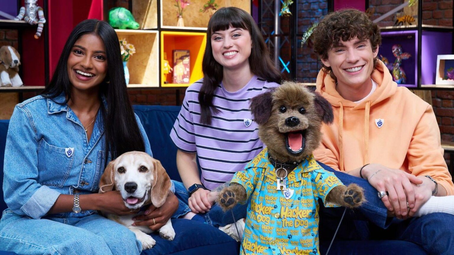 Hacker t Dog schließt sich dem Blue Peter -Präsentationsteam an